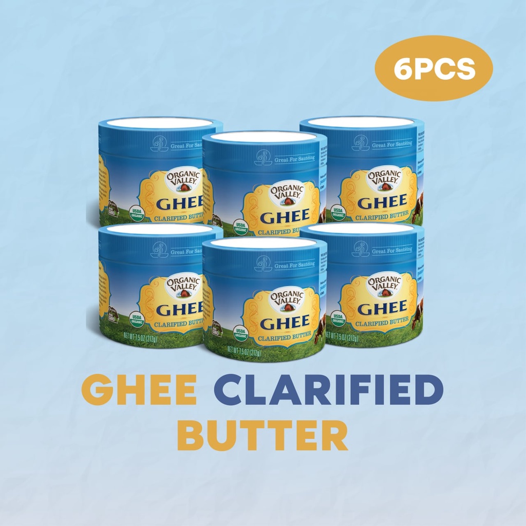 Jual Bundling Organic Valley Ghee Clarified Butter 212 gr (6 pcs