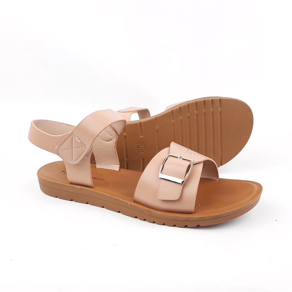 Sandal sepatu Flat wanita Fransisca &amp; Renaldi L.Agnes 36-40