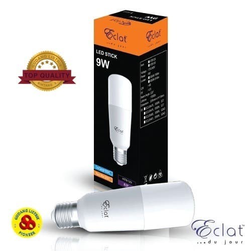 Eclat Lampu Led Stick 9W Kuning Pengganti Pl-C 9 Watt 3000K Fit E27 Ww