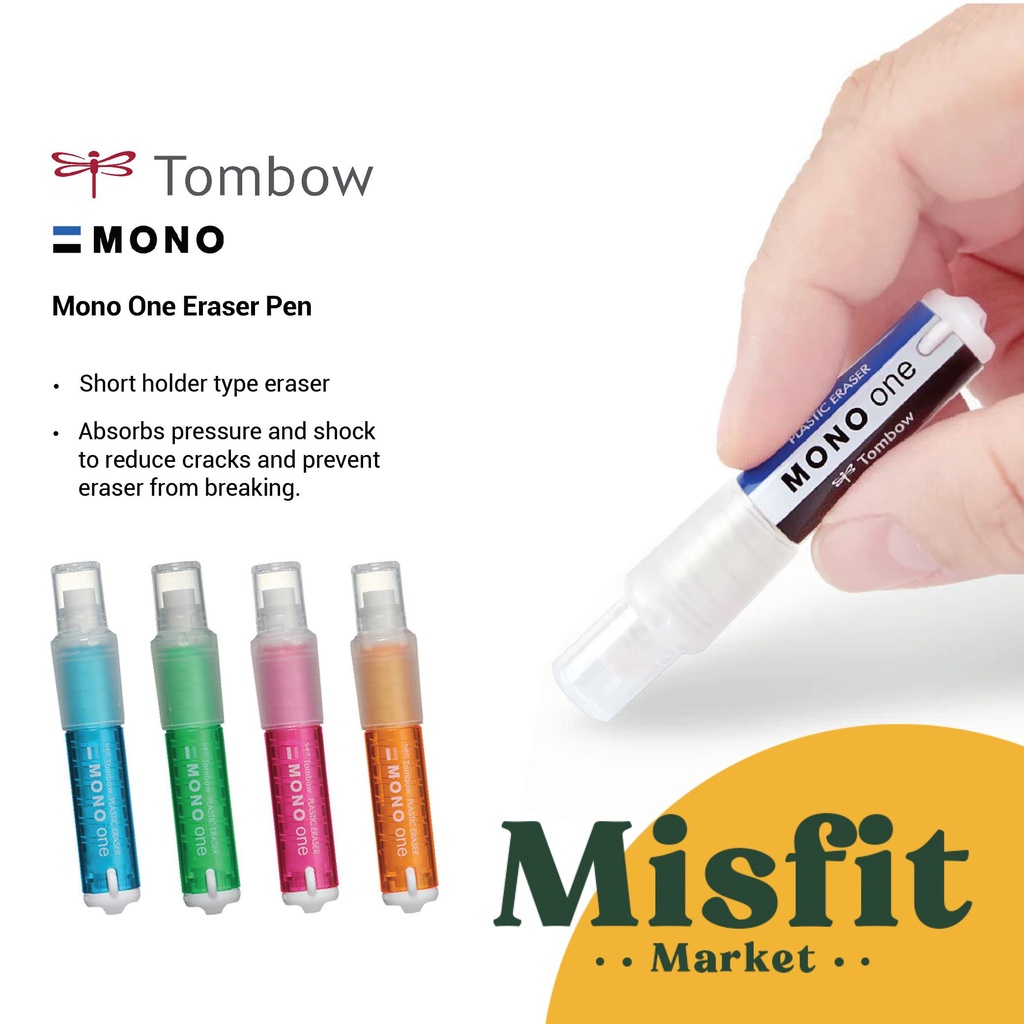 

Tombow Mono One Eraser Pen Penghapus Pensil Unik Warna Warni Mini Bentuk Pena
