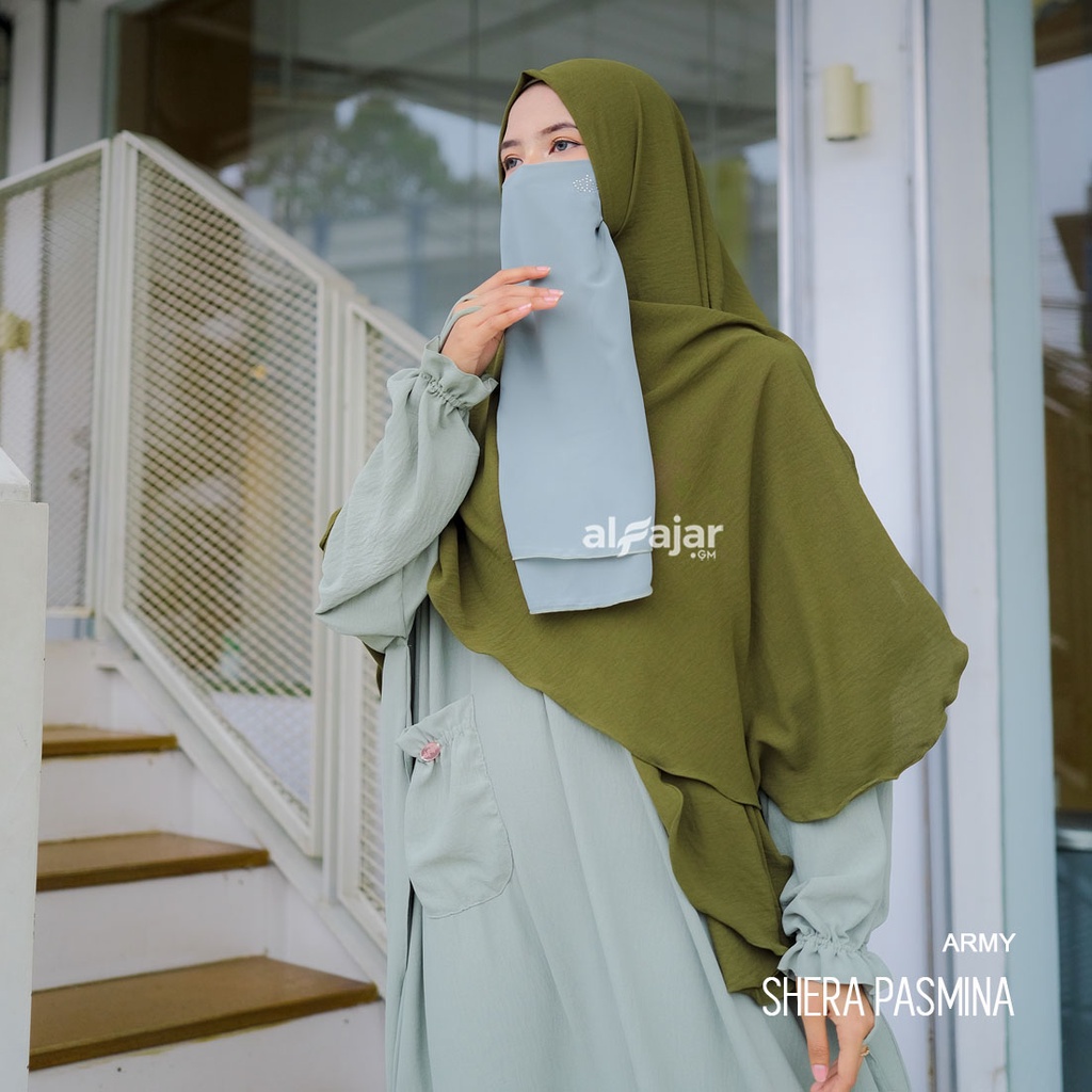 Pasmina Oval Curve Shera Jumbo Crinkle Viral by Alfajar