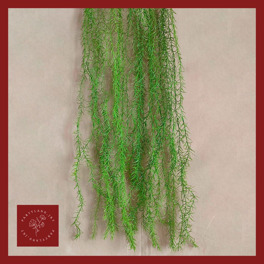 Bunga Daun Spanish Moss Garland Hanging Leaf Bunga Plastik Bunga Palsu Dekorasi Artificial Rambat Urai Gantung