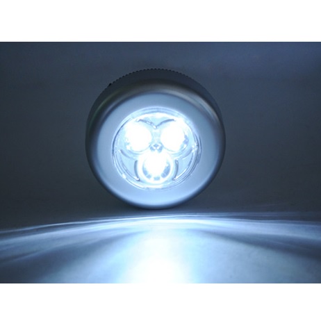Stick and Click Touch LED Lamp 3 LED - LL003 - Silver