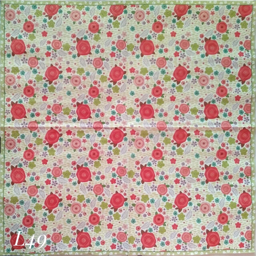 

Napkin Euro Little Flower L49 / Tissue Decoupage