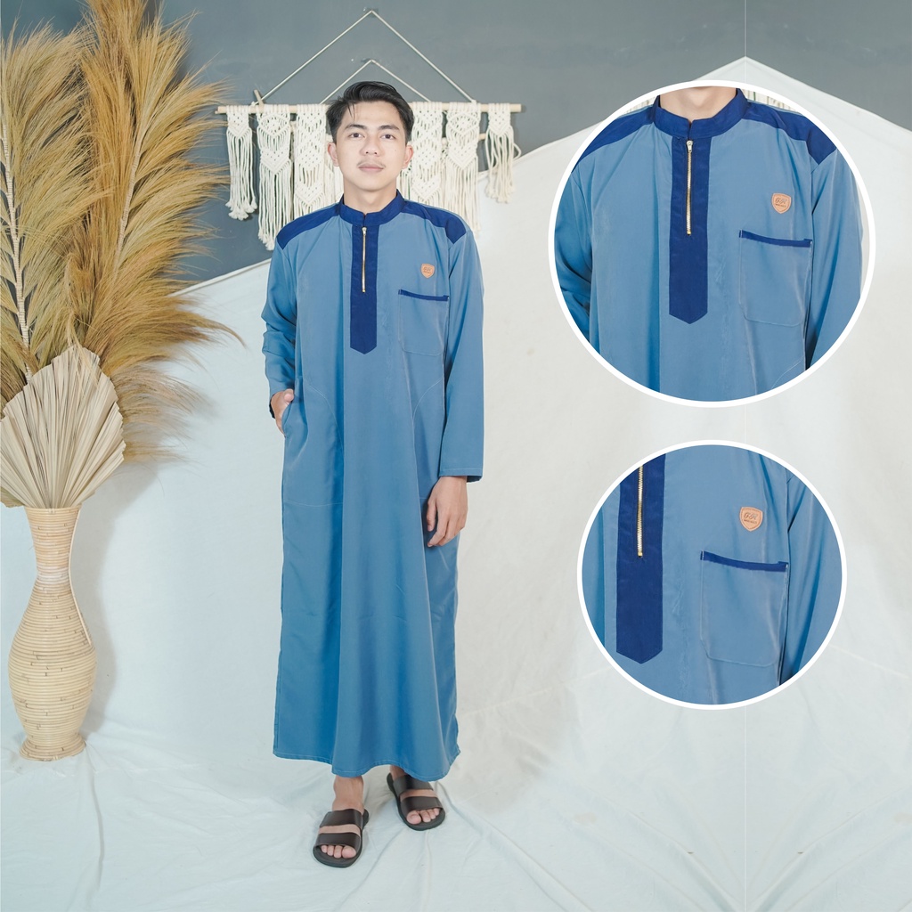 AL-MAHDI / JUBAH pria dewasa Dan remaja terlaris Lengan panjang /gamis pria S M L XL XXL XXXL JUMBO/koko pria