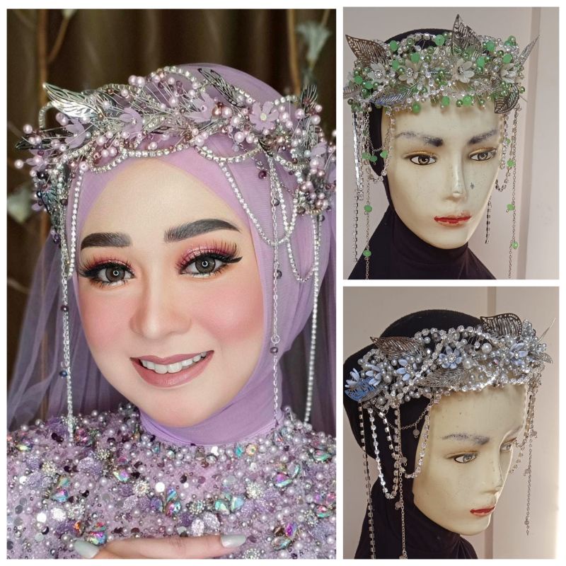 bandana wedding juntai diamon terbaru terlaris
