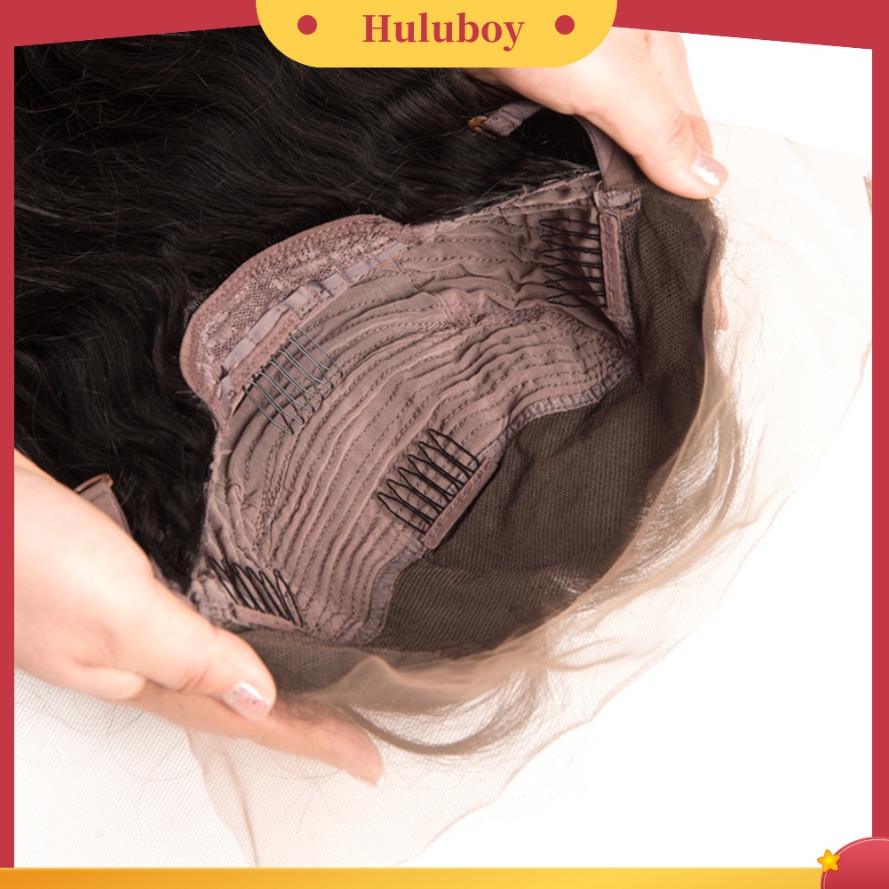 Wig Rambut Panjang Keriting Gelombang Tanpa Lem Gaya Afrika Amerika Untuk Wanita