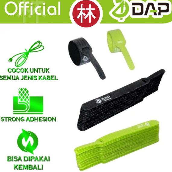 

DAP D-V01 Velcro Starp Cable Ties Perekat Pengikat kabel 13cm 10 Pcs liemg77 Berkualitas