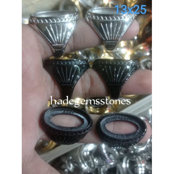 ring emban titanium super kualitas model pandan 13x25