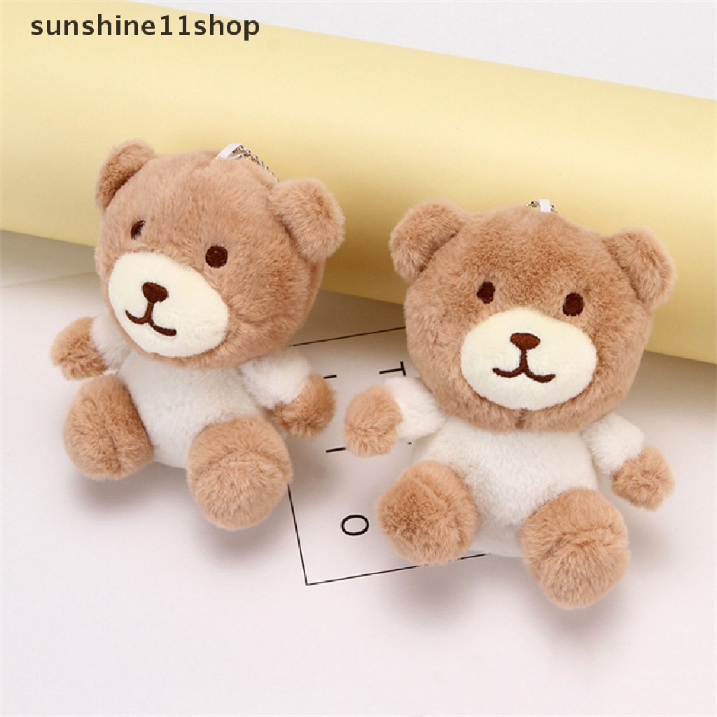 Sho Kartun Kelinci Beruang Kelinci Beruang Boneka Lembut Mainan Gantungan Kunci Tas Liontin Boneka Mini Lucu Anak Hadiah N