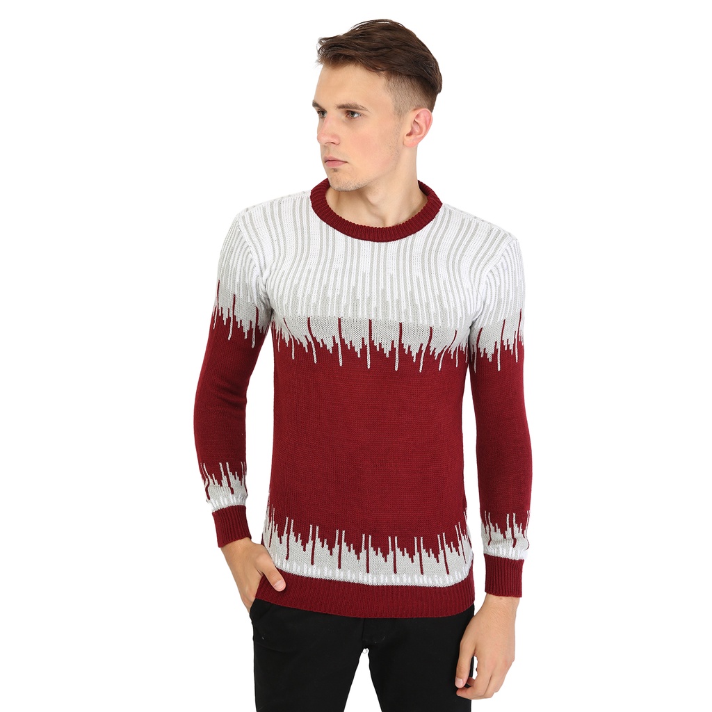 Sweater Pria Model Rajut Tribal - SWE 1092