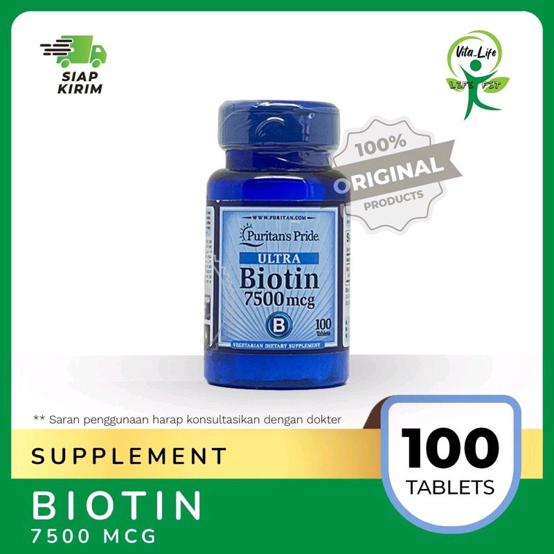 PURITAN PRIDE BIOTIN 7500mcg
