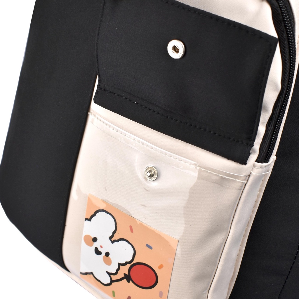 (RF) Tas Sekolah Polo Hiero N64060 Tas Fashion Ransel Laptop Punggung Travelling