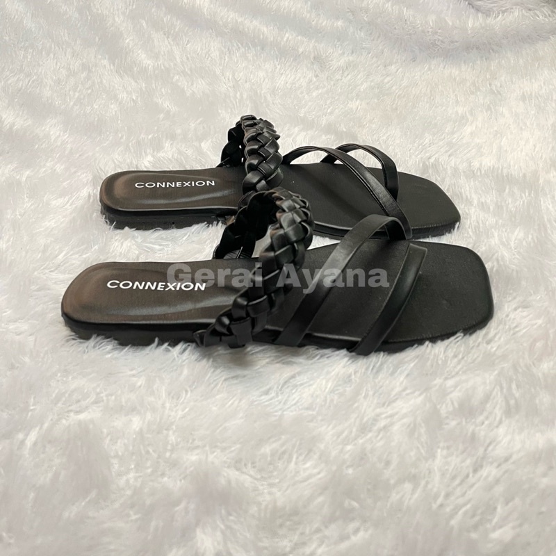 Sandal Wanita Connexion - Sandal Wanita Kepang Slop Tali Sandal Nevada