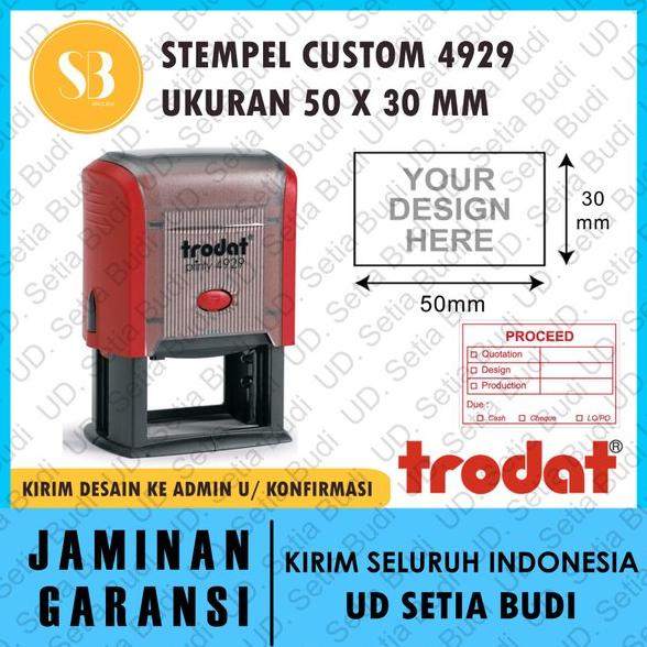 

Terlaris Stempel Trodat Printy Custom 4929 ukuran 50 x 30 mm Termurah