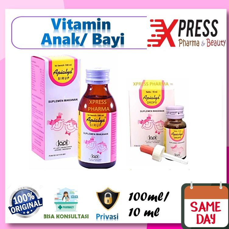 [R-3@Y ✓) ⚡XPRESS⚡ Apialys sirup / drop Apyalis Apialis Obat Vitamin Anak Bayi Drops Nafsu Makan Zr paling laris