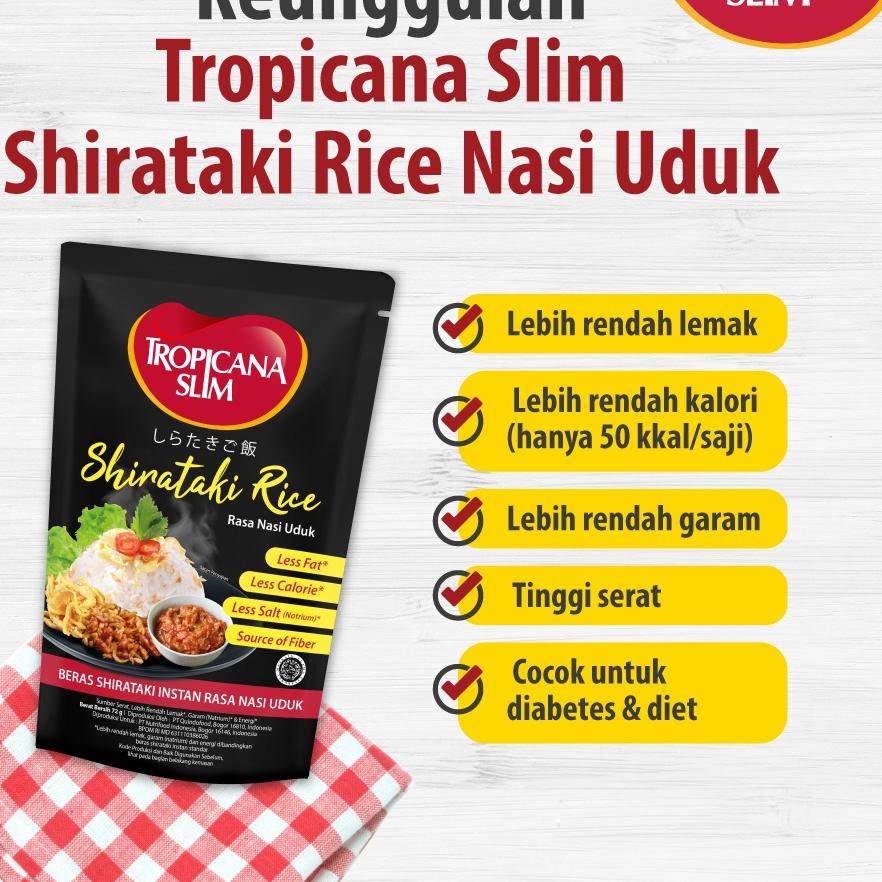 

パ Tropicana Slim Shirataki Rice 72 g - Bantu Dukung Hidup Sehat Flash Sale