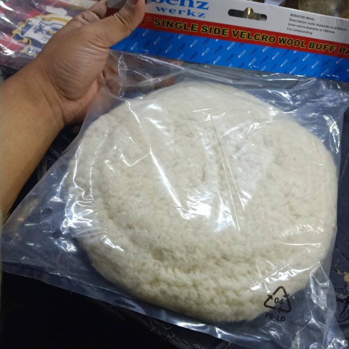 Wool Poles Polish Pad Velcro 7 " Inch Buffing Pad Benz