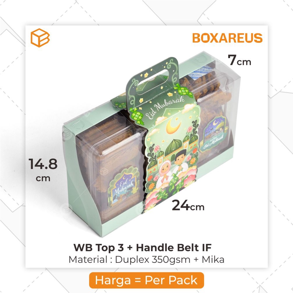 Box Hampers Toples Lebaran Parcel Idul Fitri Dus Kue Kering | WB TOP 3