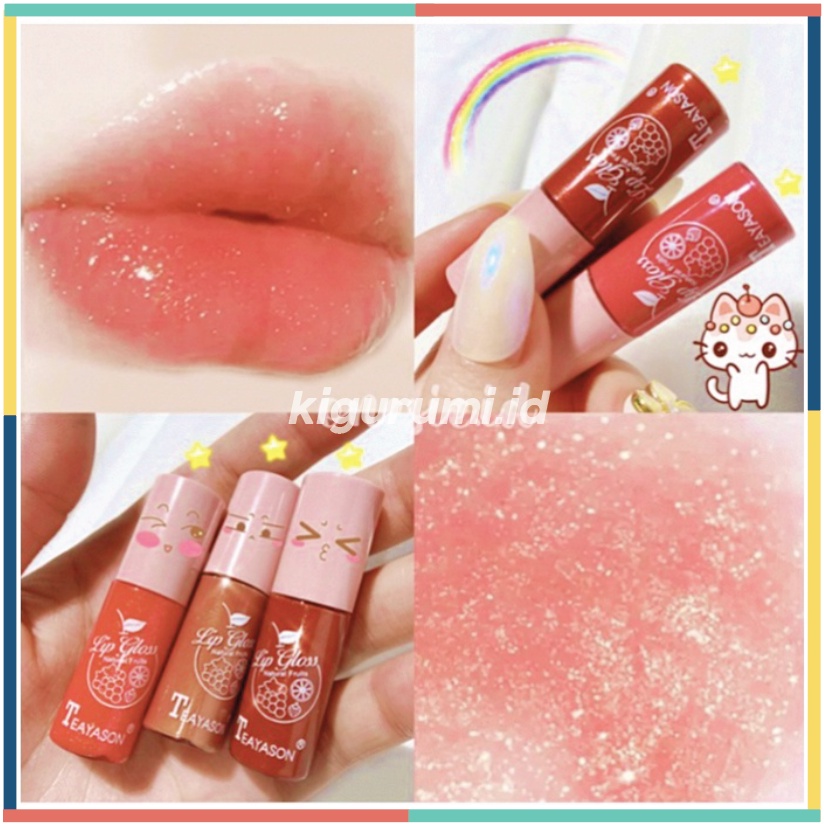 Teayason Lip Glow Glitter Lipstik Liquid Cair Lipstick 10 Warna Waterproof XX002