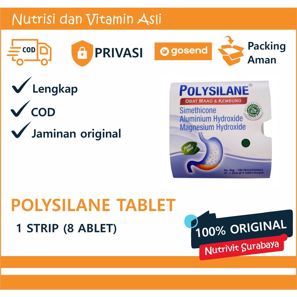 Polysilane Tablet Kunyah 8 Tablet Kunyah