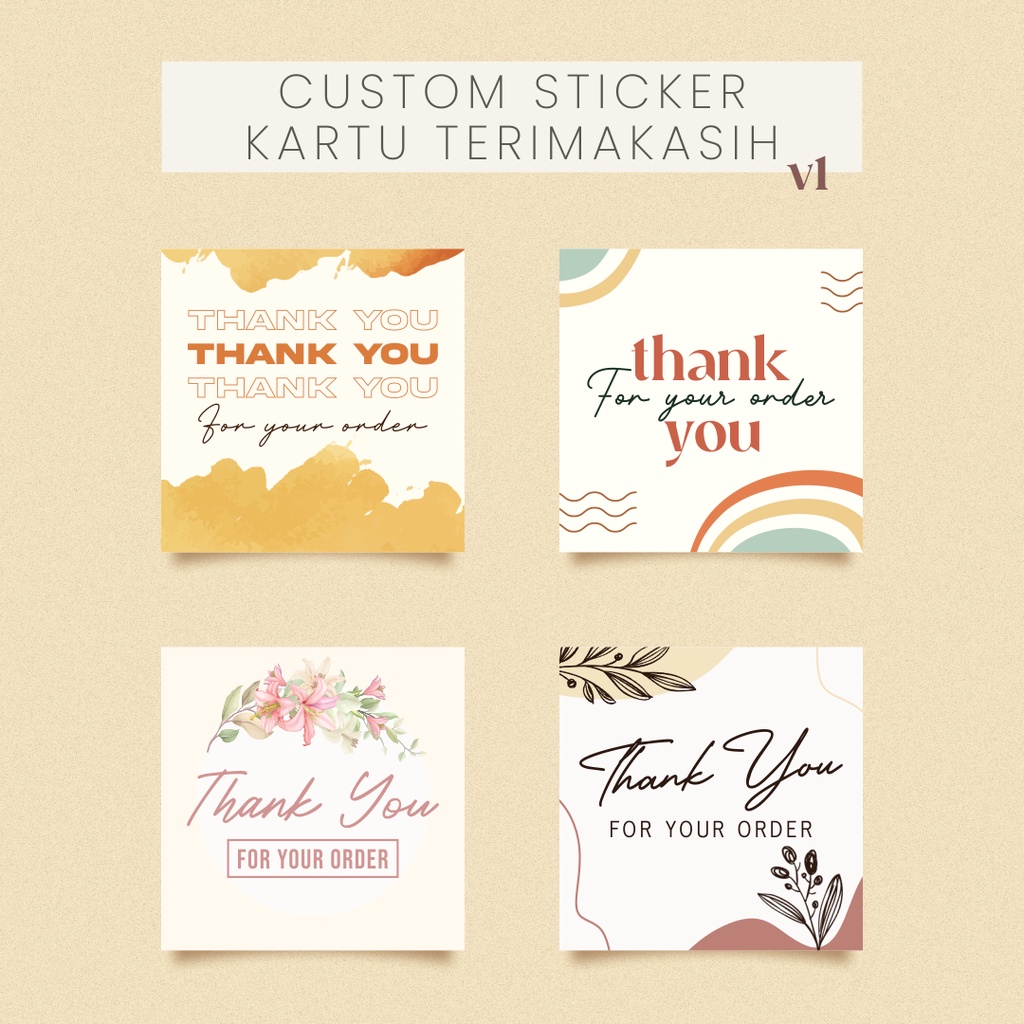 

Cetak Label Stiker Thank You, Kartu Ucapan Terimakasih