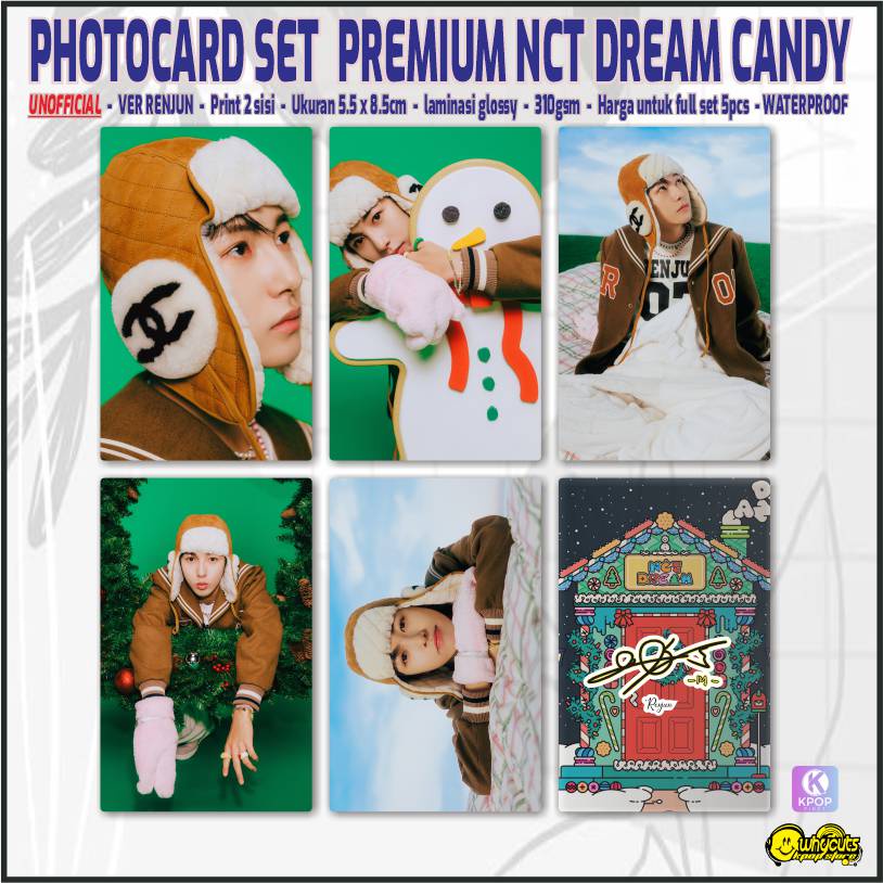 Unofficial Photocard Set Premium NCT DREAM CANDY Edisi Member