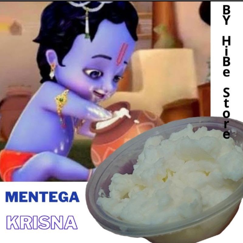 Mentega Krisna Krishna Asli Siap Lahap Plus Bulu Merak