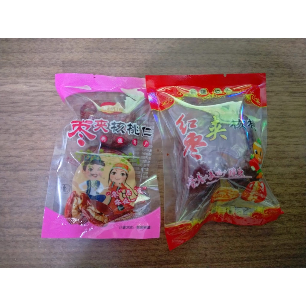 Zao Jia He Tao Ren Kacang Walnut Kurma Merah Red Dates With Walnuts Sachet