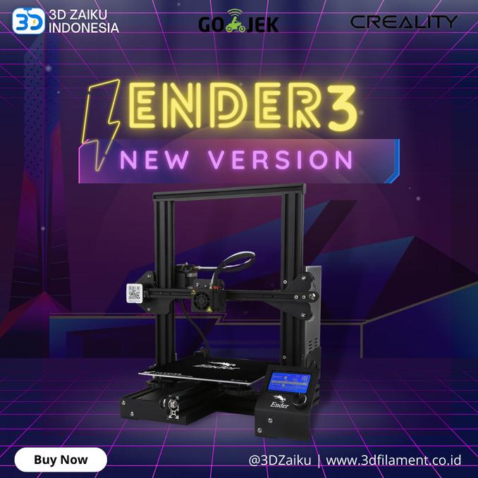 Promo Creality Ender 3 Versi Terbaru 3D Printer Prusa i3 Size Besar V-Slot