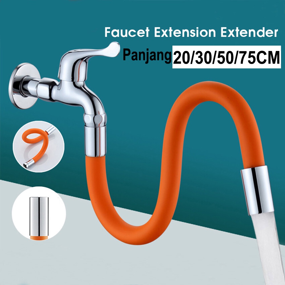 Selang Flexible Ekstensi Keran Air Universal 1/2 Inch 360 Derajat Bahan Silikon WHG
