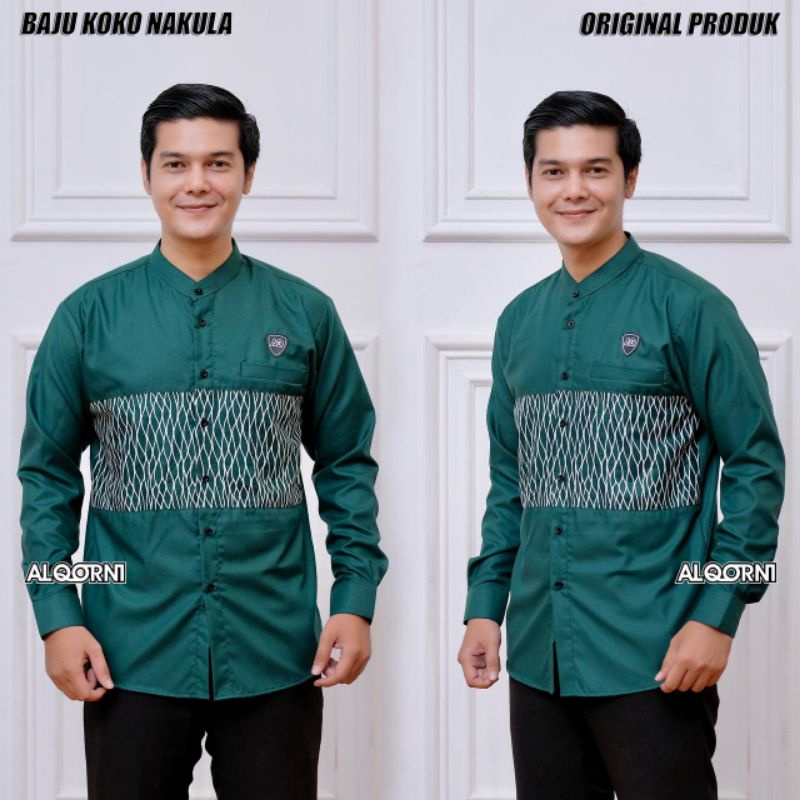 Koko pria dewasa lengan panjang baju Koko Hadroh az zahir syubbanul muslimin new motif Nakula kualit