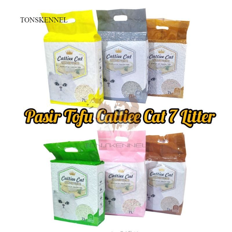 Pasir Tofu Cattie Cat Cat Litter 7 Liter Pasir tofu Kucing Gumpal Bentonite SOYA Clump 7LT 7L 7Liter Anti Debu no kit cat lifecat life cat cattie catie catiee animal and co animal&amp;co