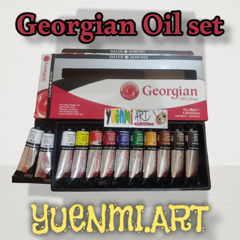 Studio Oil Paint Set - Wooden Box - 20 Pieces