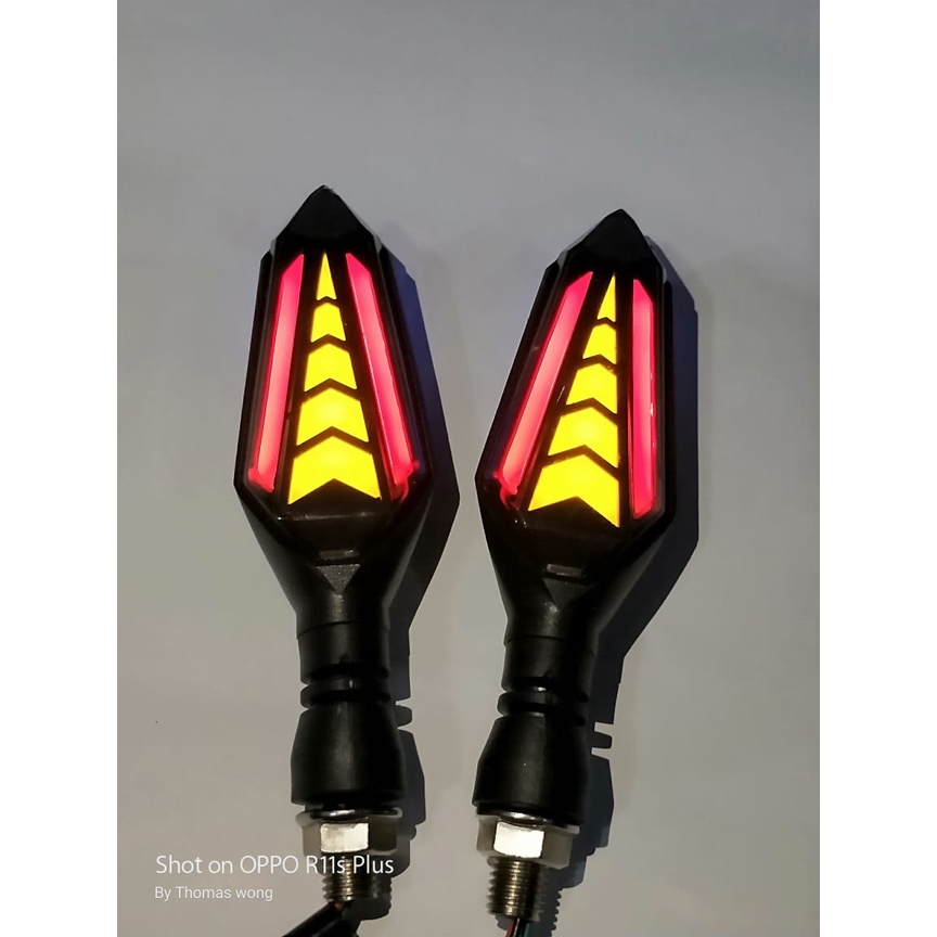 LAMPU SEN RUNING LED PANAH 2 SISI PANAH SENJA SEN BIRU KUNING CBR/VARIO/VIXION/R15/NINJA