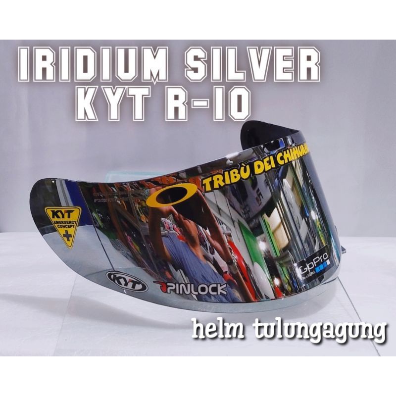 PAKET FLAT VISOR KYT RC7 + SPOILER KYT RC7 / KYT R10 /KYT K2RIDER / GRATIS STIKER