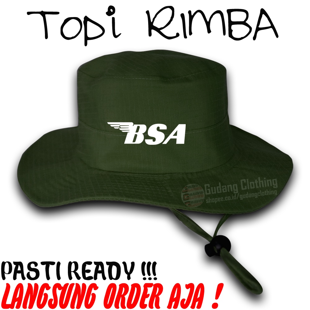 Topi Rimba BSA Topi Outdoor BSA Topi Motorcycle Classic BSA Lapangan