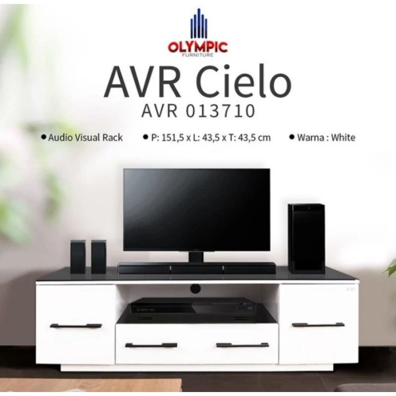 buffet tv laci rak tv minimalis meja tv OLYMPIC AVR CIELO