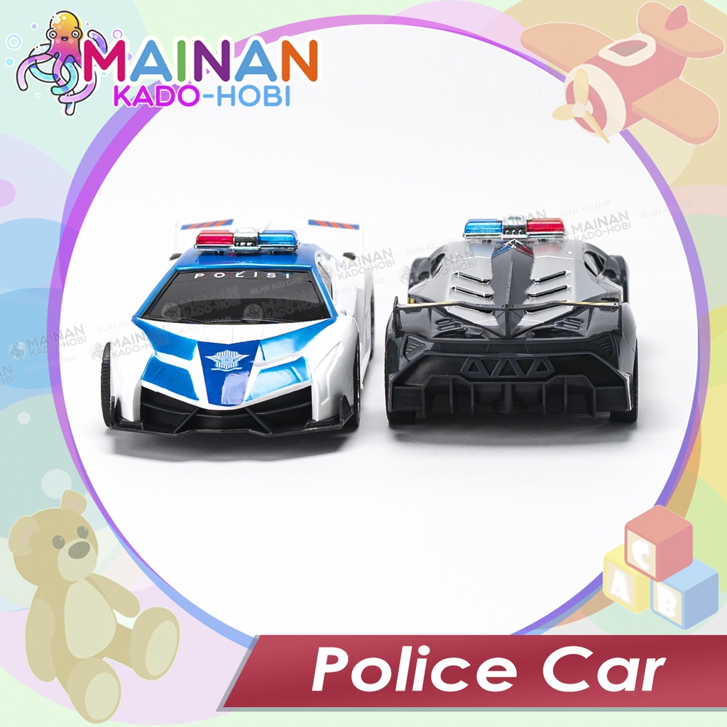 MAINAN ANAK MINIATUR MOBIL POLISI PATROLI POLICE CAR