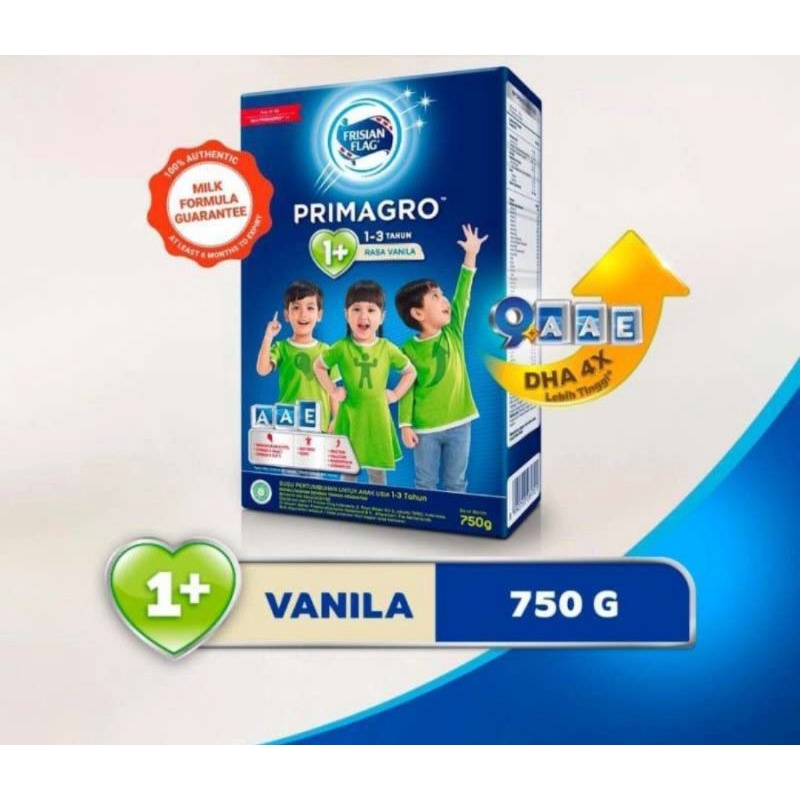 Jual Primagro Frisian Flag 1+ Vanilla 750g | Shopee Indonesia