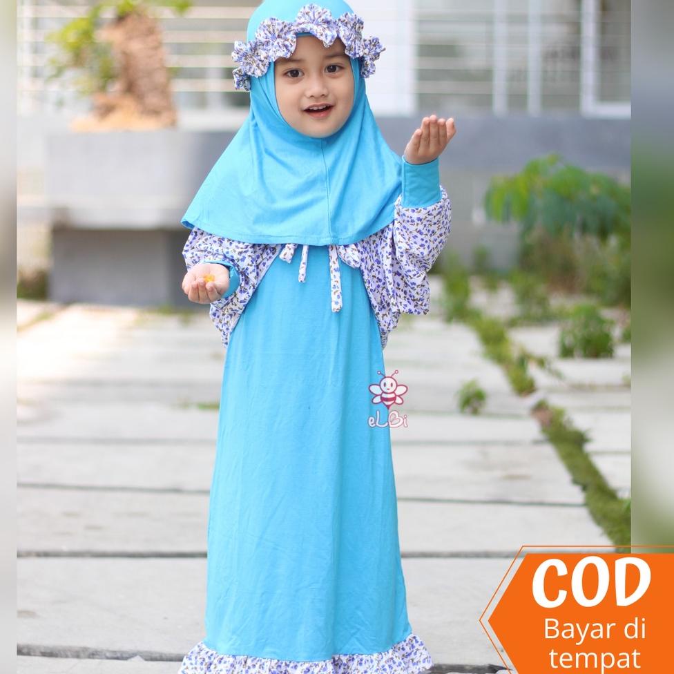 Fiola Dress 1-6thn -  Baju Muslim Balita - Gamis Anak Muslim - Dress Anak Perempuan - Gamis Anak Per