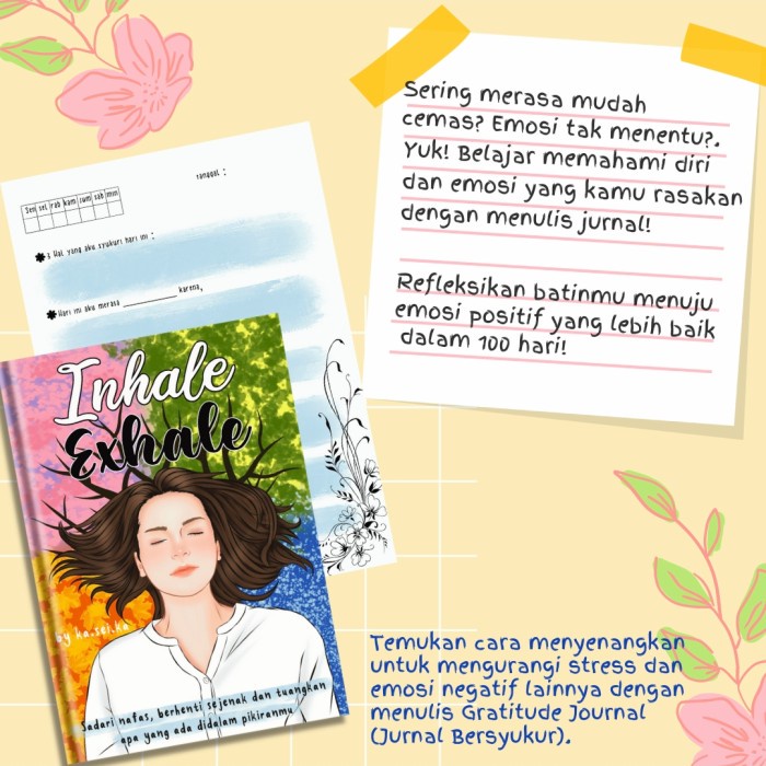 

✨NEW✨ - Inhale Exhale Gratitude Journal / Jurnal Bersyukur