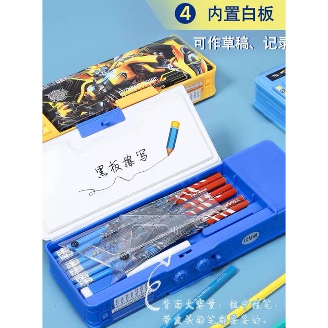 

KOTAK TEMPAT PENSIL ANAK KARAKTER TRANSFORMERS MAGNET/ SANDI /PASSWORD