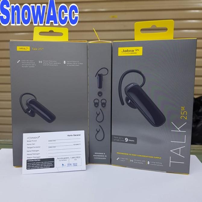 JABRA TALK 25 HEADSET BLUETOOTH JABRA HANDSFREE BLUETOOTH TALK25 TERLARIS TERPERCAYA ORIGINAL