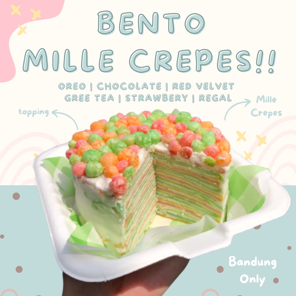Jual Bento Mille Crepes Korean Bento Mille Cake Mille Crepes MINI