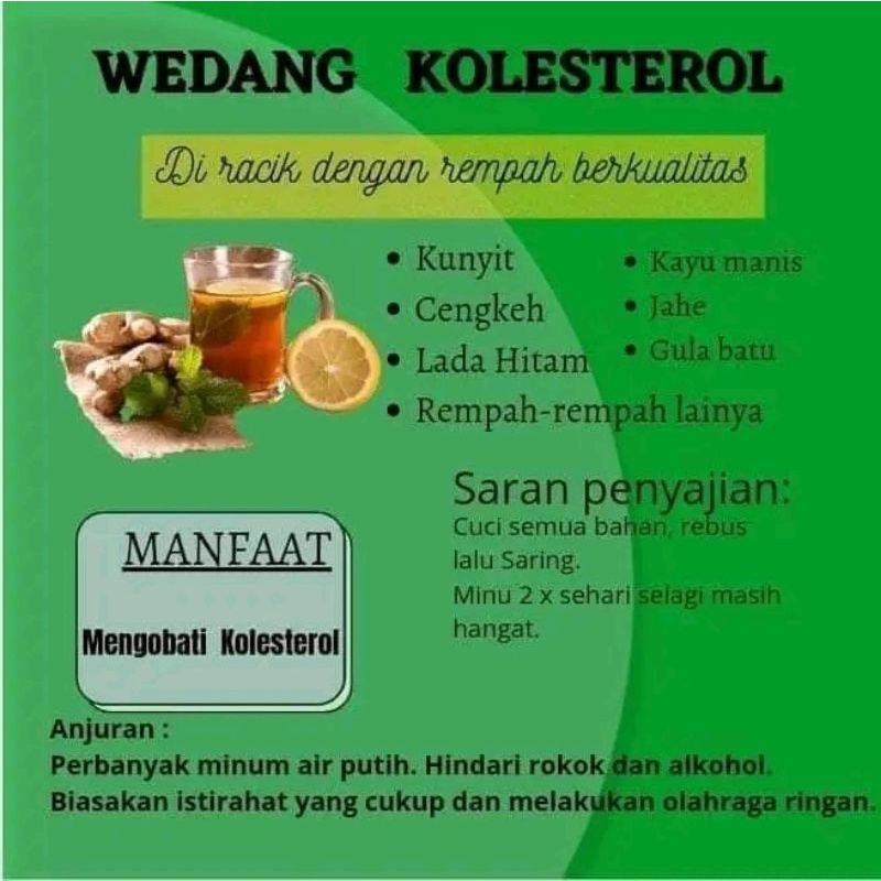 

Wedang Kolesterol wedang rempah
