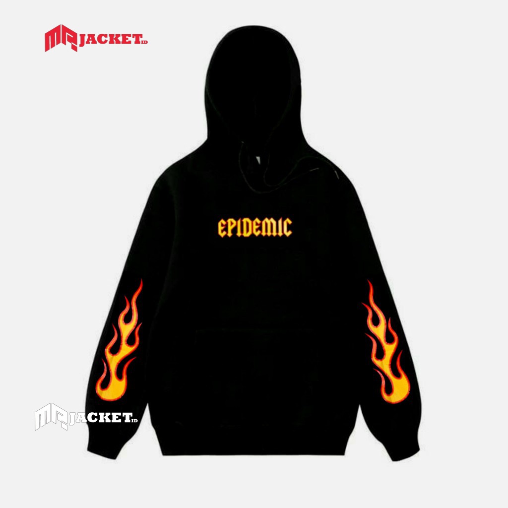 Terbaru Sweater Hoodie Anak Dan Dewasa Epidemic Api Hitam Sweater Epidemic Api Gaul Pria Wanita