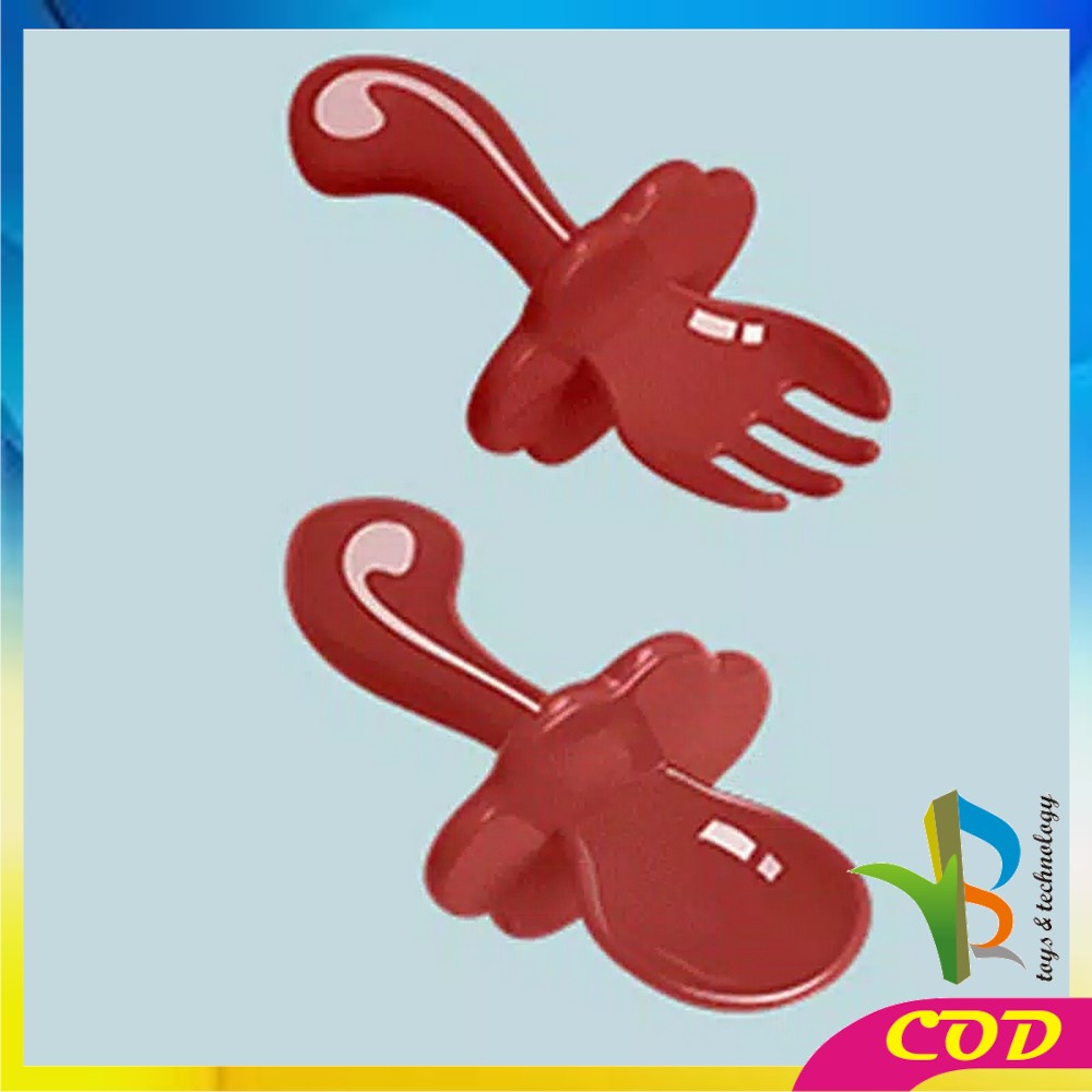 RB-C51 Sendok Garpu Set Alat Makan Anak Bayi Perlengkapan Makan Bayi BPA FREE Training Spoon &amp; Fork