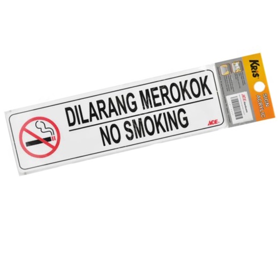 Kris Stiker Dilarang Merokok Sticker No Smoking Tanda Gambar Mudah Diaplikasikan Pada Kaca Metal Atau Plastik Dinding Ace Krisbow Di Larang Merokok  Nosmoking Bahan Tebal Krisbow Ace