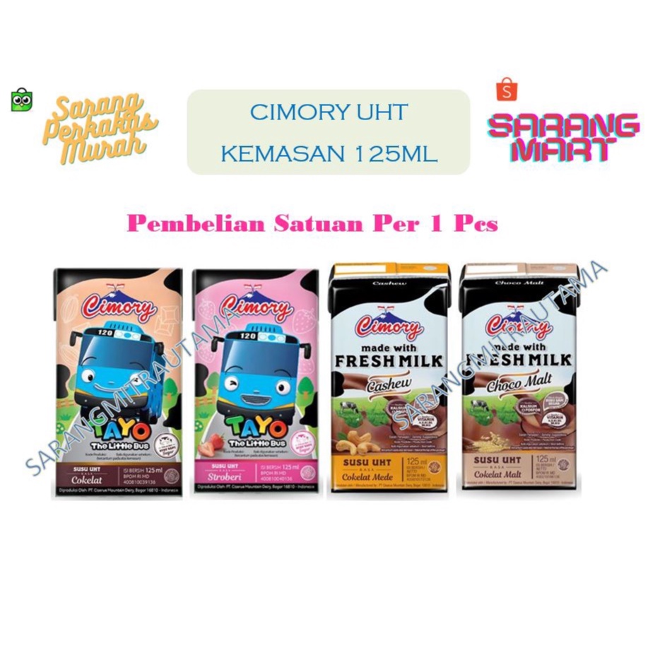 

Susu UHT CIMORY Kemasan 125ML - Pembelian Satuan (pcs)